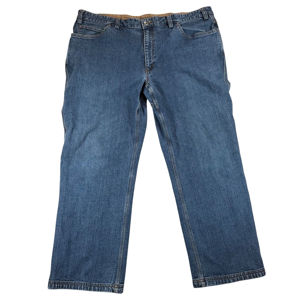 Duluth Trading Co Flex Ballroom Jeans Mens 44x30 Medium Wash Straight Leg